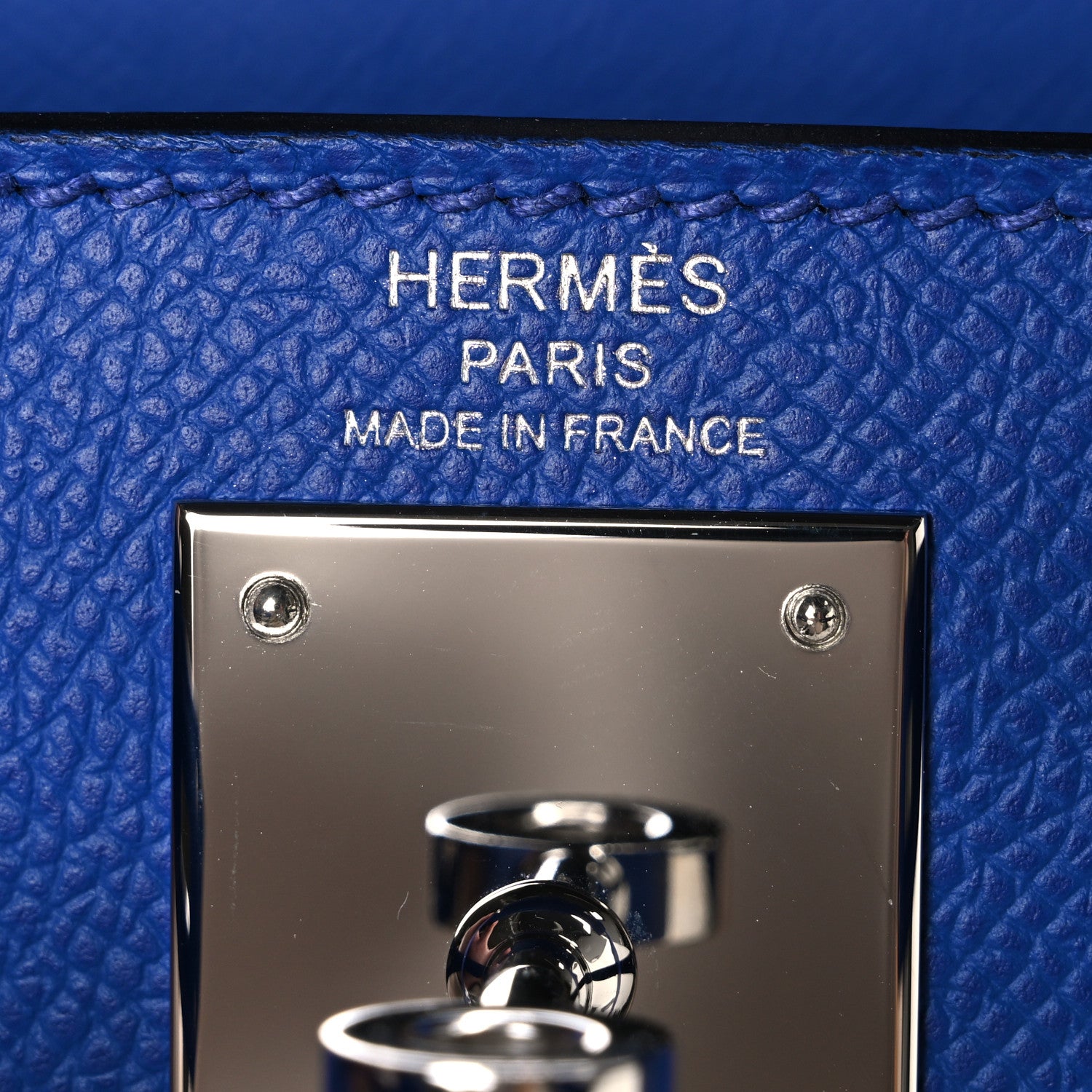 Hermes Epsom Kelly Sellier 28 Bleu Royal 6 of 10