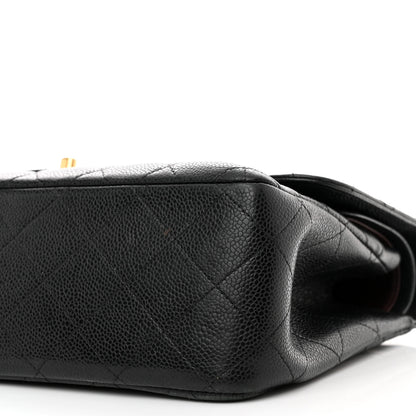 Chanel Caviar Quilted Jumbo Double Flap Black 10 of 13