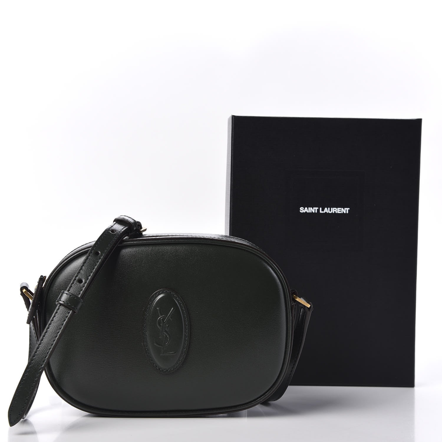 Saint Laurent Calfskin Le 61 Camera Bag Dark Green 9 of 9