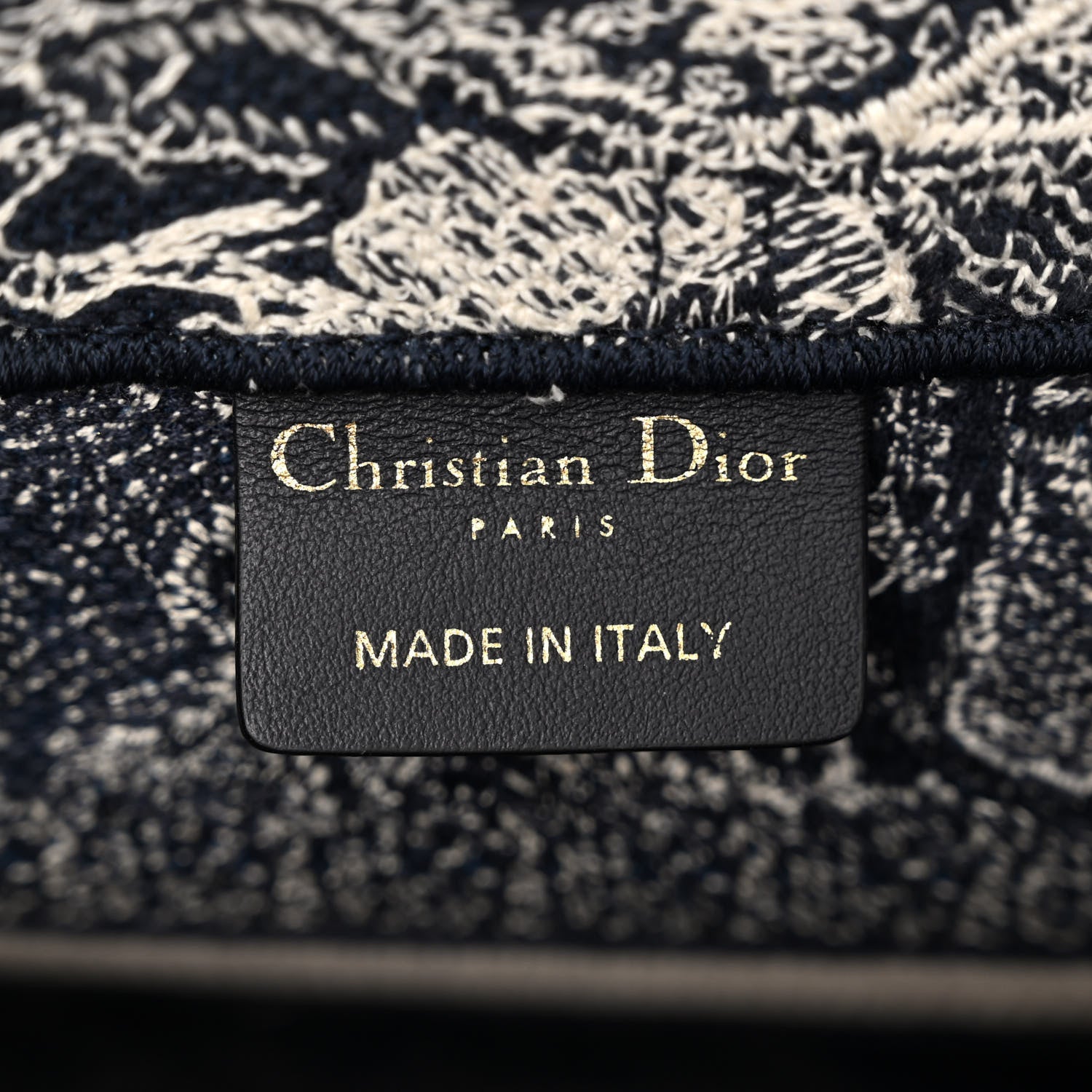 Christian Dior Canvas Embroidered Small Dioriviera Toile De Jouy Book Tote Blue 6 of 12