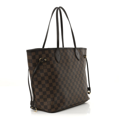 Louis Vuitton Damier Ebene Neo Neverfull MM Rose Ballerine 4 of 13