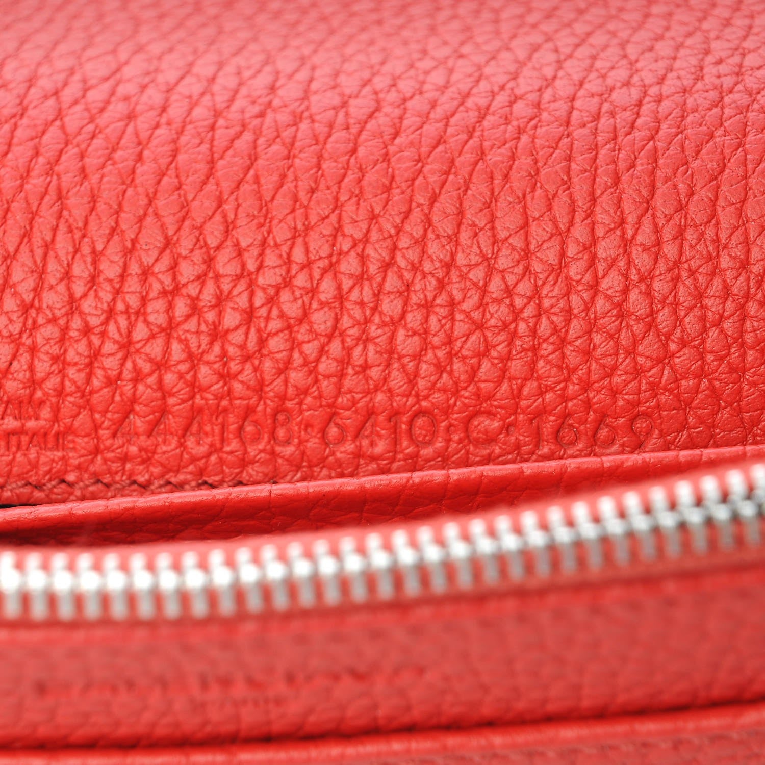 Balenciaga Vibrato Calfskin Classic Silver Hardware Wallet on Chain Rouge Cerise 8 of 9