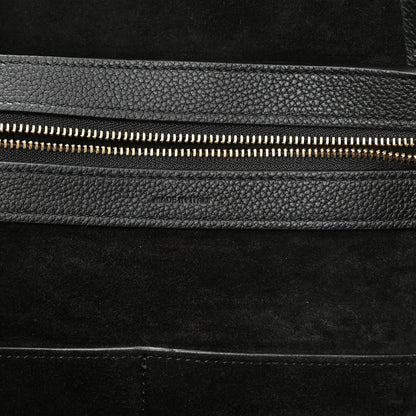 Celine Soft Grained Calfskin Medium Belt Cabas Phantom Black 5 of 8