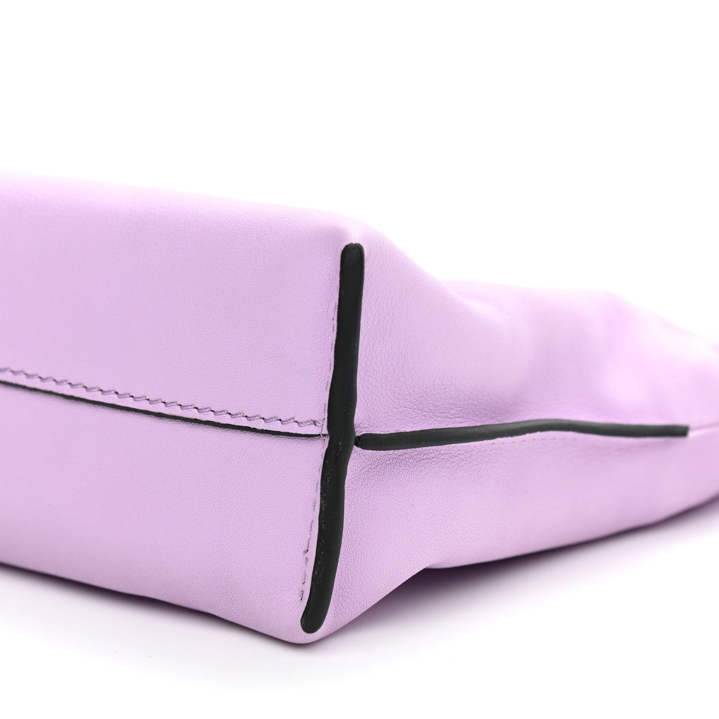 Calfskin Mini Flamenco Knot Clutch Orchid