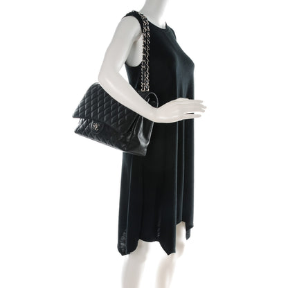 Chanel Caviar Quilted Jumbo Single Flap Black 2 of 10