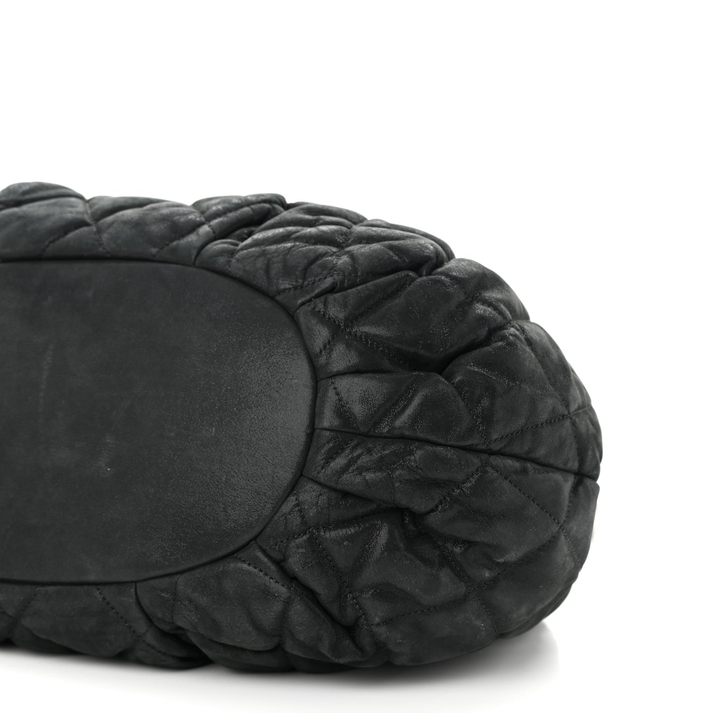 Iridescent Calfskin Quilted Large In The Mix Tote Black