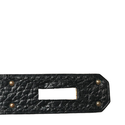 Hermes Vache Liegee Kelly Sellier 35 Black 7 of 12