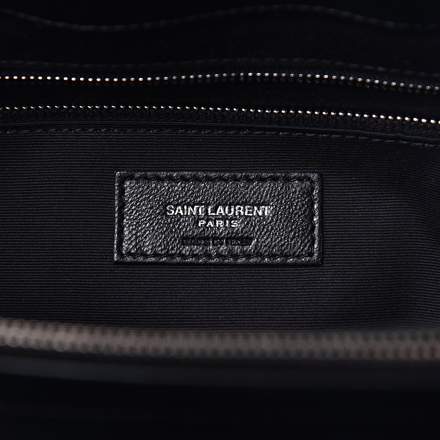 Calfskin Y Quilted Monogram Large Loulou Shopper Black