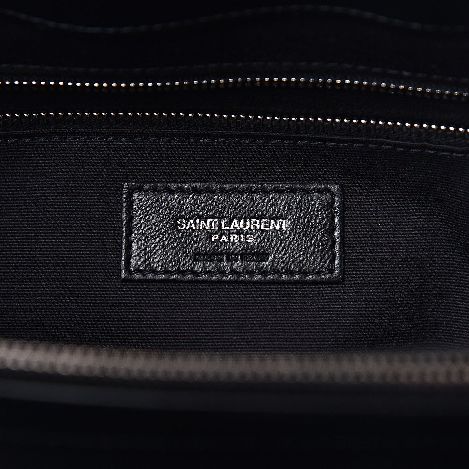 Saint Laurent Calfskin Y Quilted Monogram Large Loulou Shopper Black 7 of 10