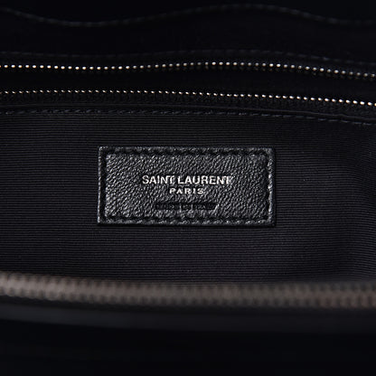 Saint Laurent Calfskin Y Quilted Monogram Large Loulou Shopper Black 7 of 10