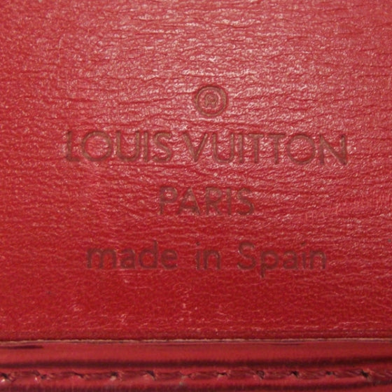 Louis Vuitton Epi Checkbook Cover Red 7 of 8