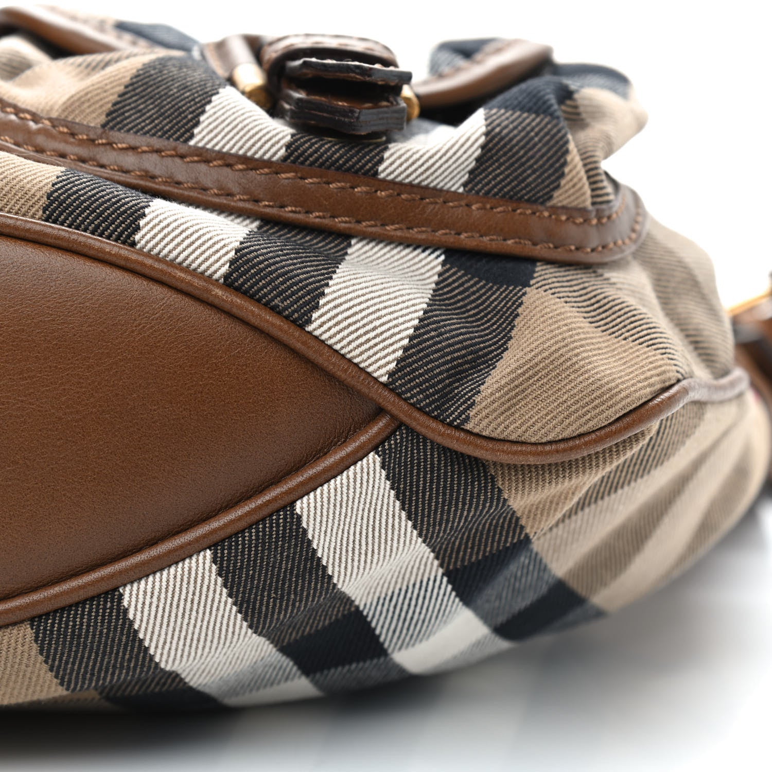 Burberry House Check Front Pocket Shoulder Bag Tan 10 of 12