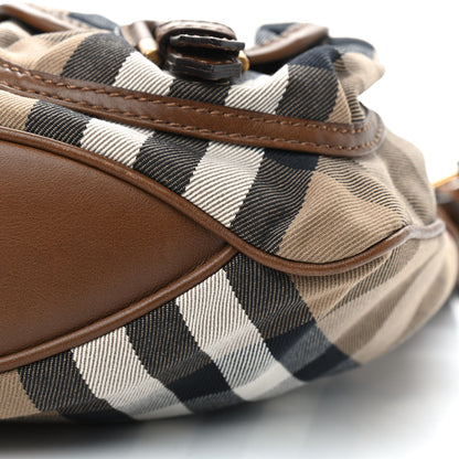 Burberry House Check Front Pocket Shoulder Bag Tan 10 of 12