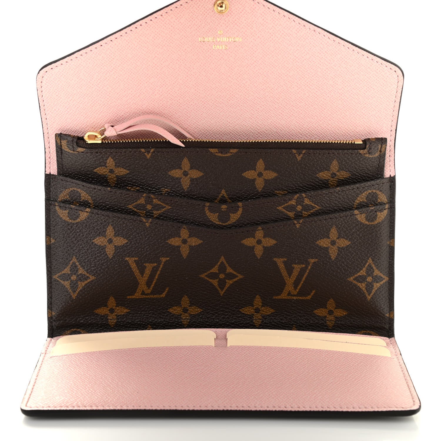 Louis Vuitton Monogram Josephine Wallet Rose Ballerine 5 of 9