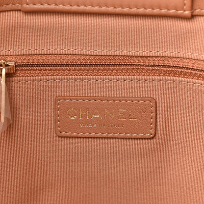 Chanel Calfskin Stitched Large Shopping Bag Brown 6 of 9