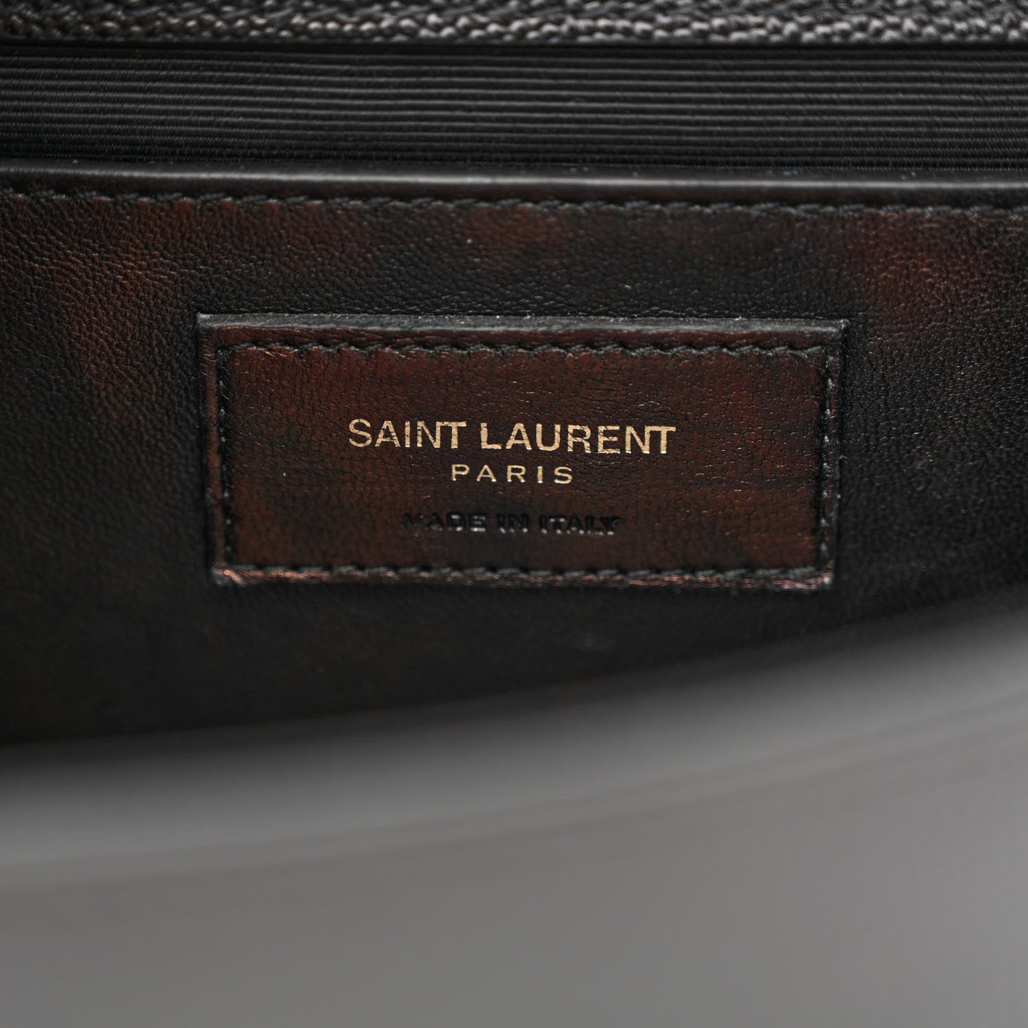 Saint Laurent Grain De Poudre Medium Classic Monogram Kate Satchel Black 6 of 10