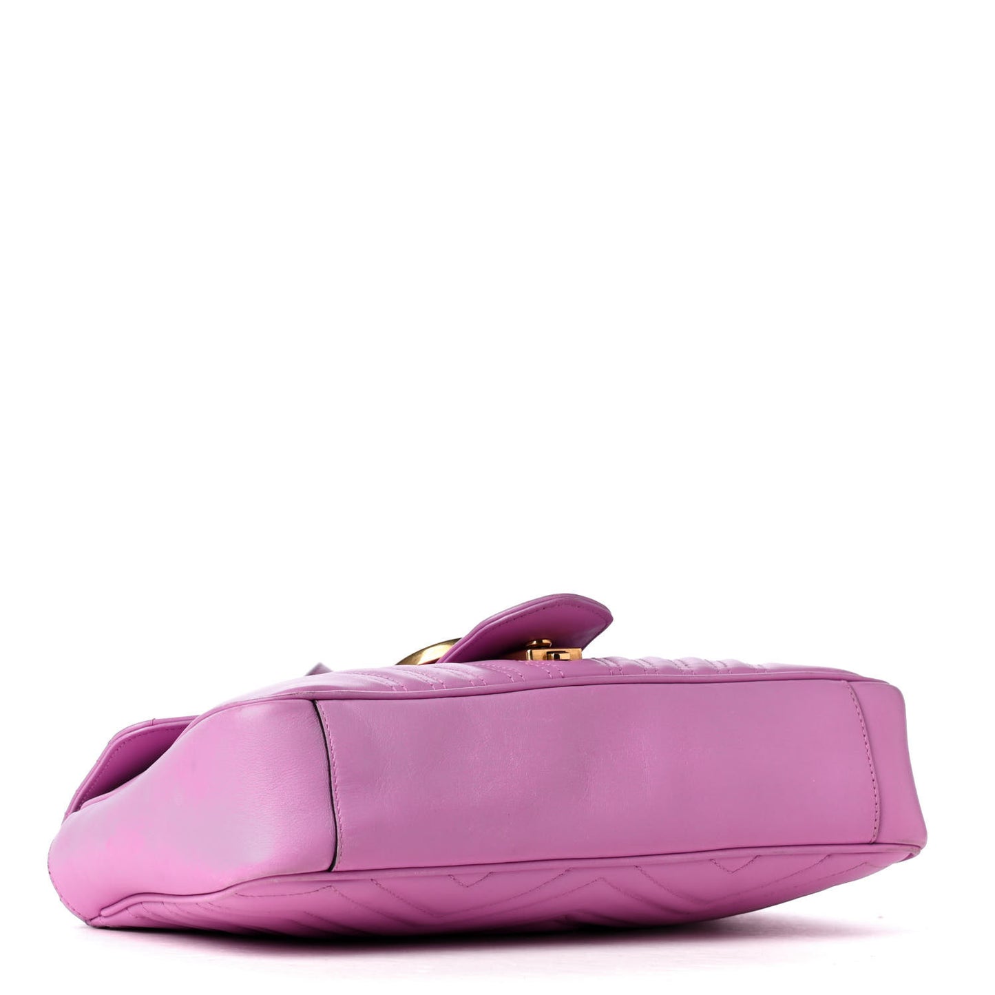 Calfskin Matelasse Medium GG Marmont Shoulder Bag Candy Mousse