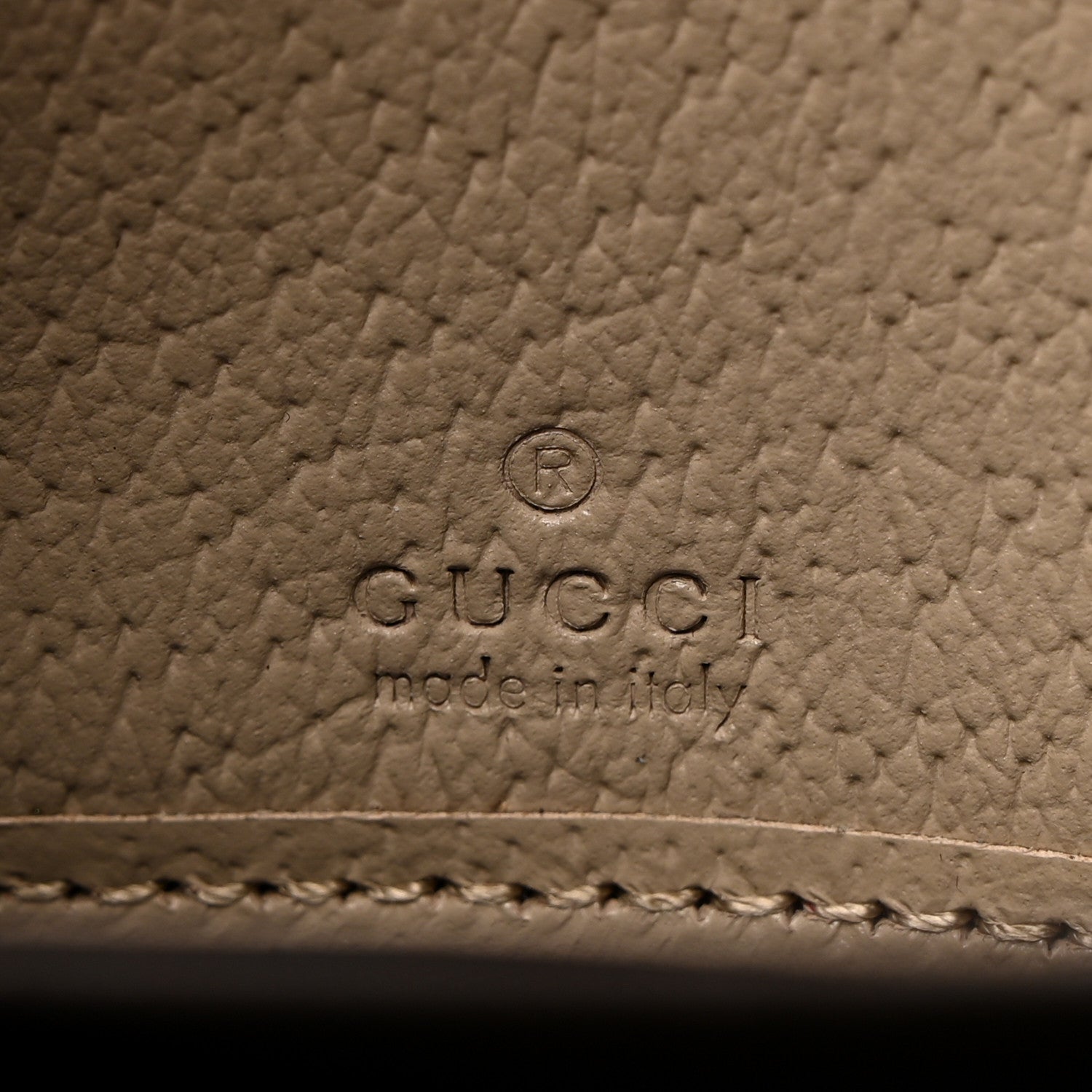 Gucci GG Supreme Monogram Textured Dollar Calfskin Web Ophidia Zip Around Wallet Beige Mystic White Oatmeal 6 of 8