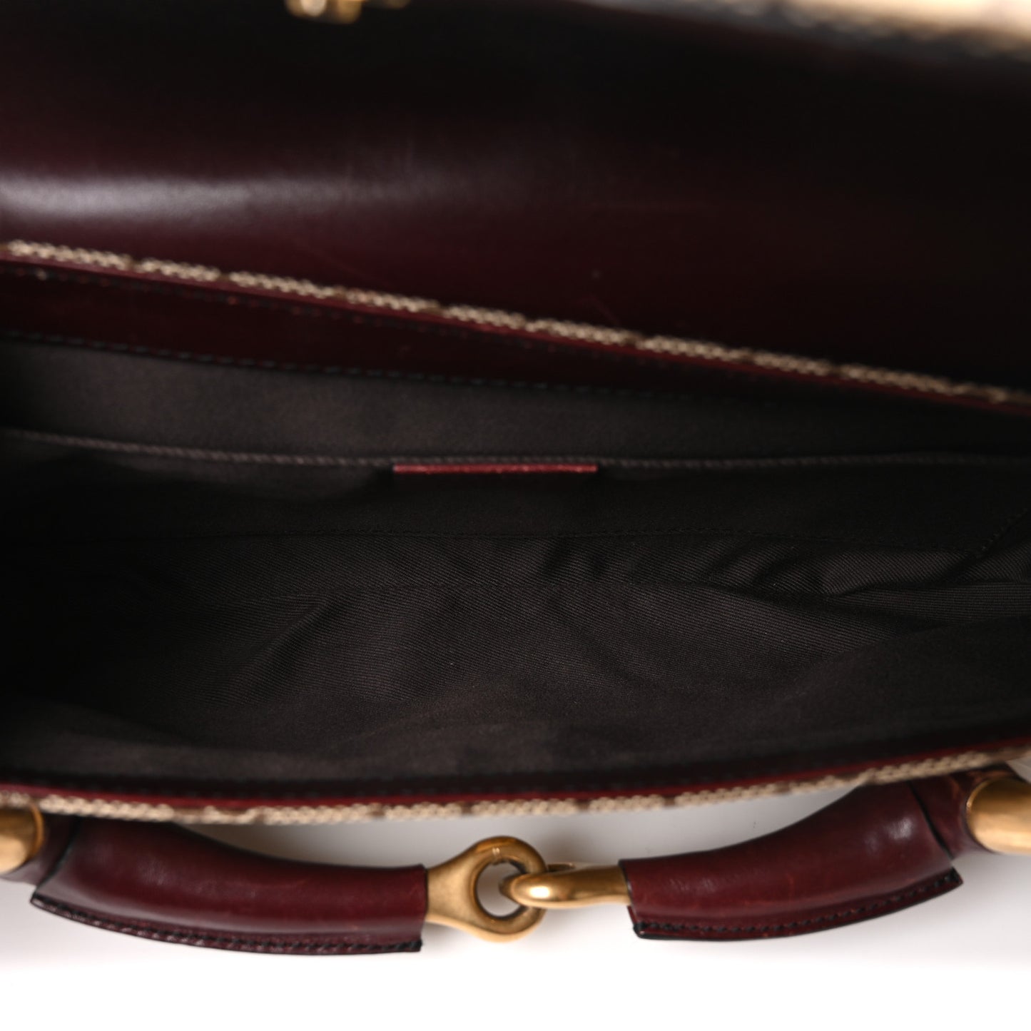 Monogram Studded Horsebit Bordeaux