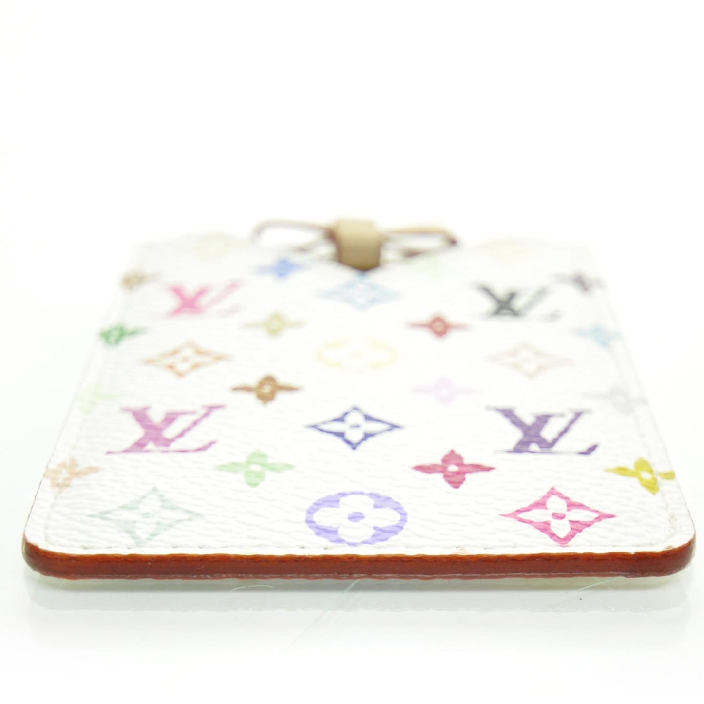 Monogram Multicolor Mirror and Case Pouch White