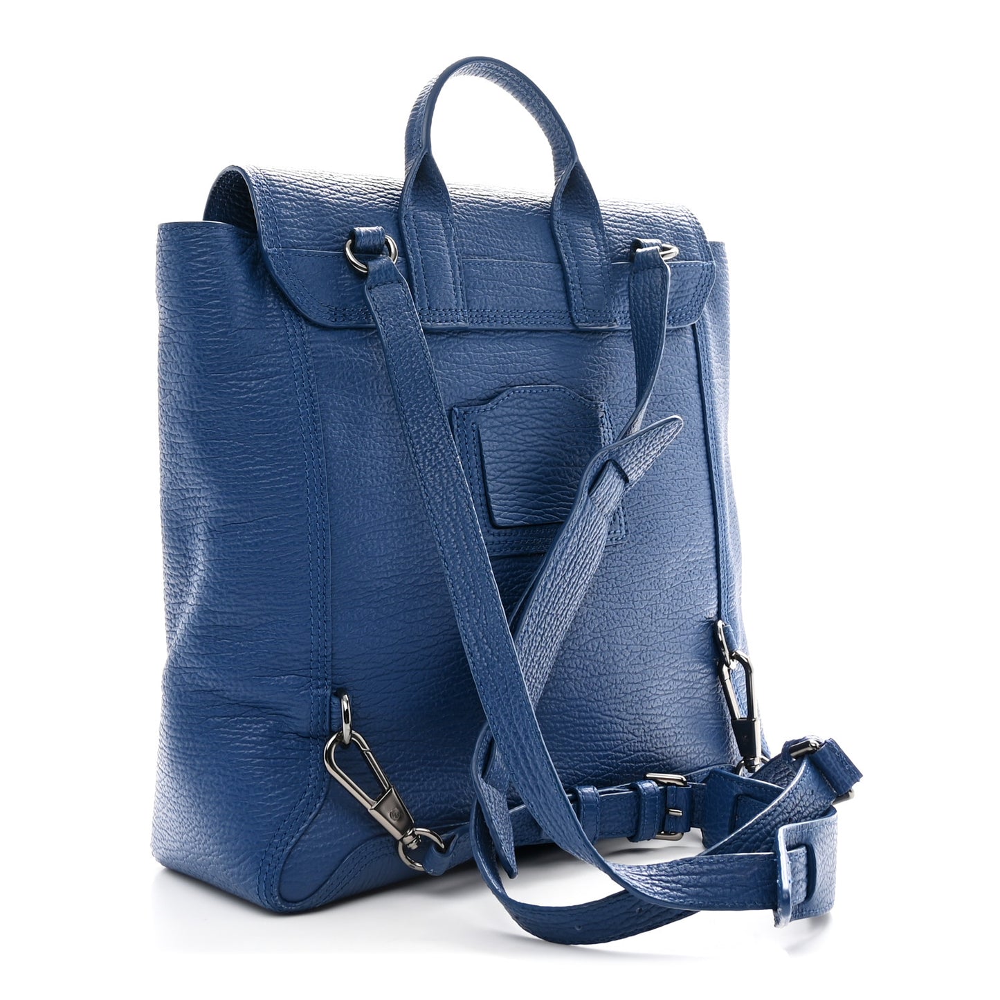 Textured Calfskin Pashli Backpack Cobalt