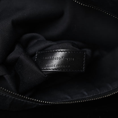 Saint Laurent Crinkled Calfskin Matelasse Monogram Large Niki Shopping Tote Bag Black 7 of 12