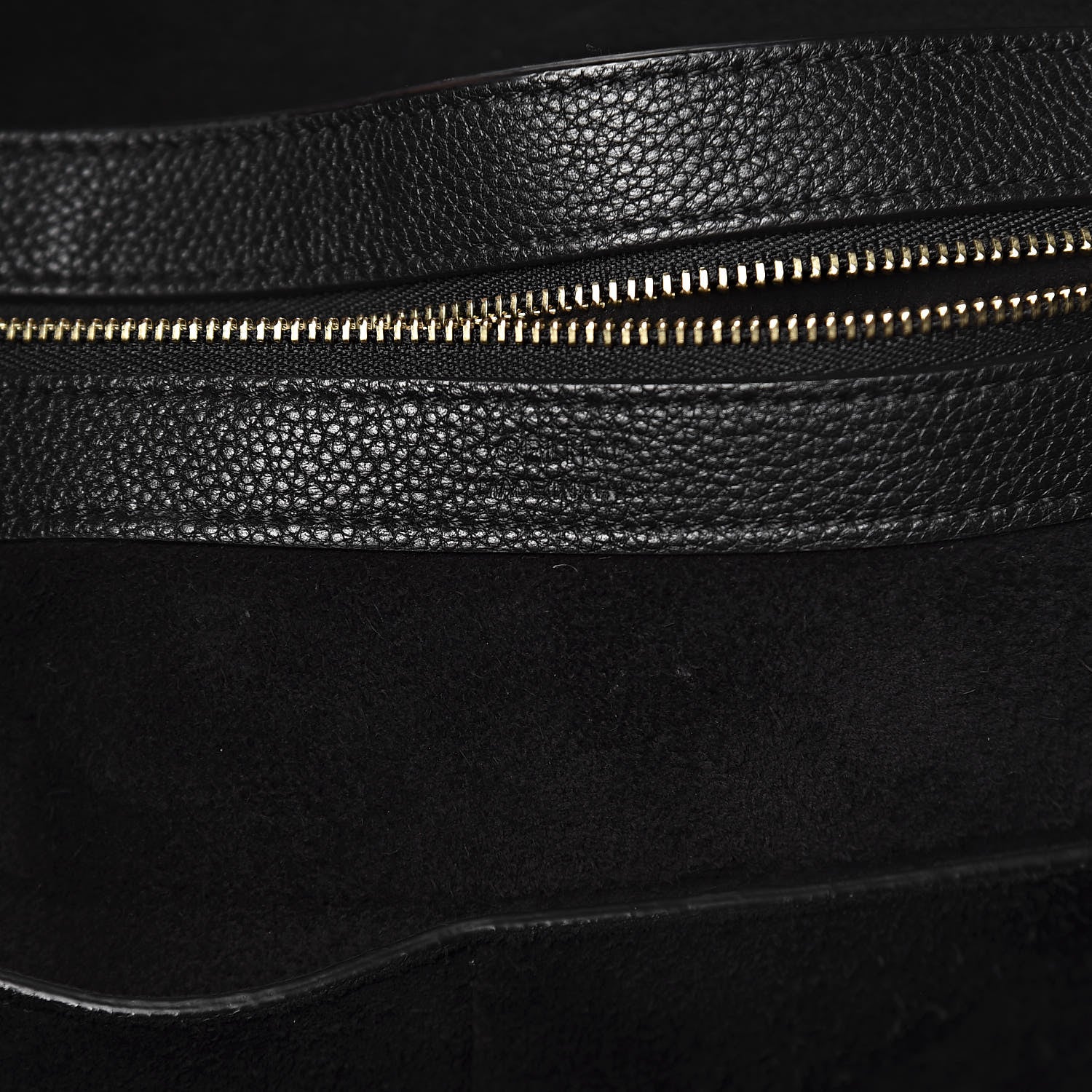 Celine Soft Grained Calfskin Medium Belt Cabas Phantom Black 6 of 11