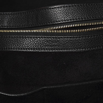 Celine Soft Grained Calfskin Medium Belt Cabas Phantom Black 6 of 11