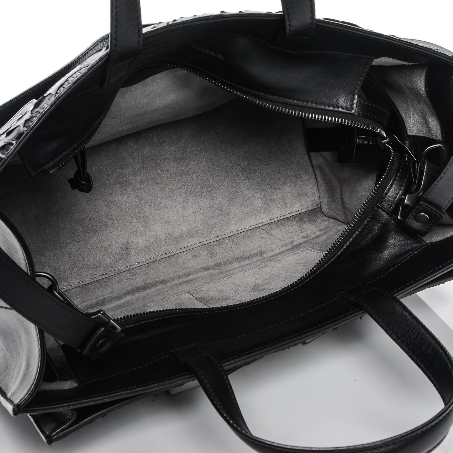Python Calfskin Small PS11 Tote Black