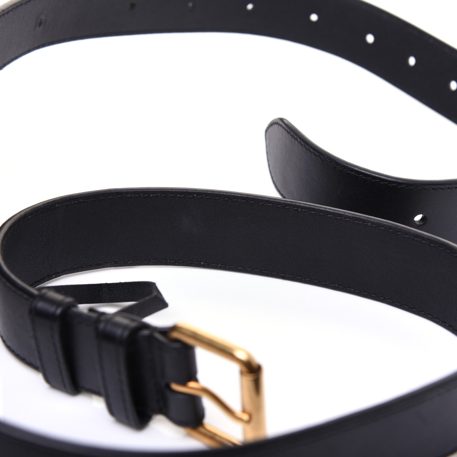 Gucci Calfskin Matelasse GG Marmont Belt Bag 105 42 Black 15 of 16