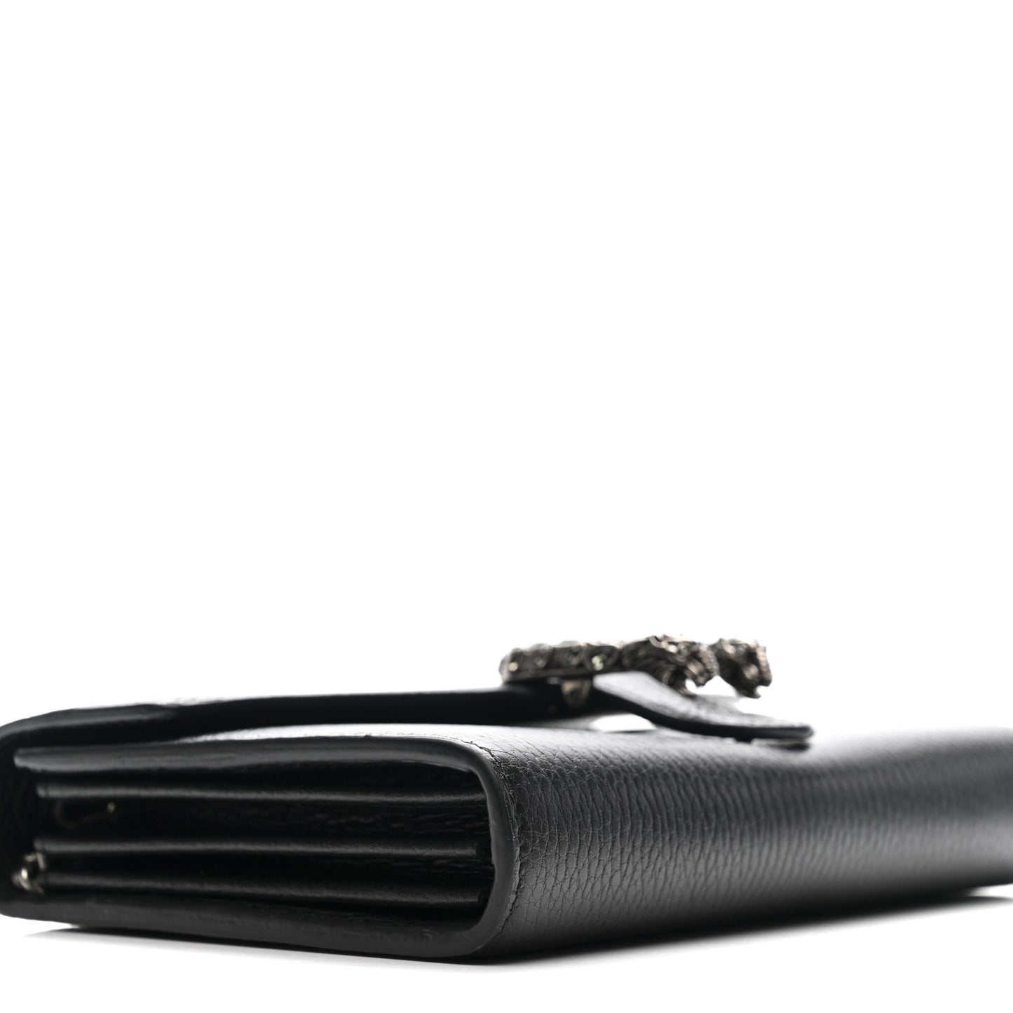 Calfskin Mini Dionysus Chain Wallet Black