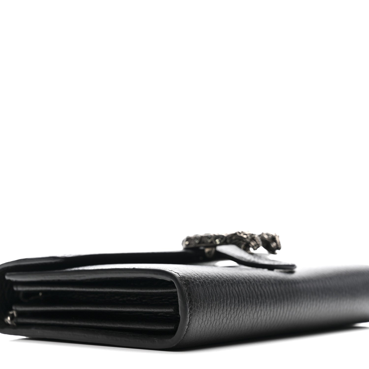 Gucci Calfskin Mini Dionysus Chain Wallet Black 9 of 10