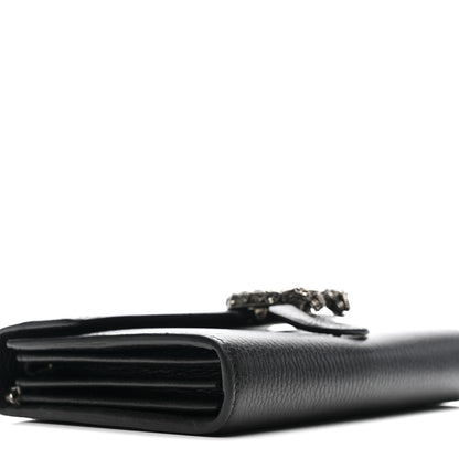 Gucci Calfskin Mini Dionysus Chain Wallet Black 9 of 10
