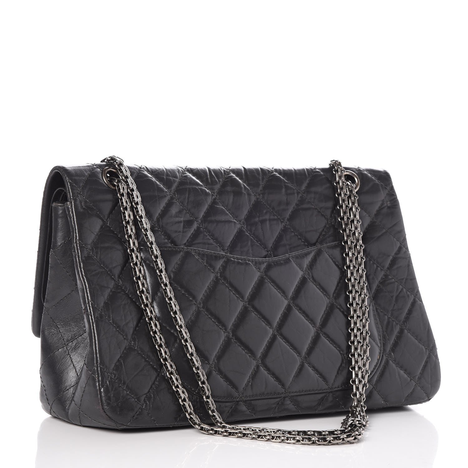 Chanel Aged Calfskin Quilted 2.55 Reissue 227 Flap Dark Grey 4 of 9