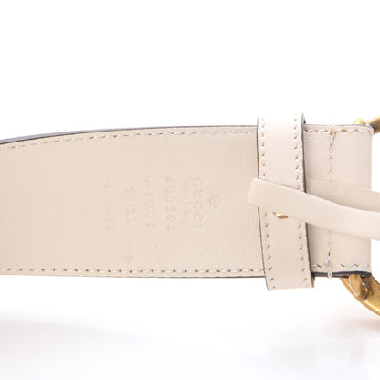 Gucci Calfskin Double G 40mm Belt 90 36 Mystic White 7 of 8