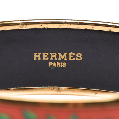 Hermes Enamel Printed Wide Bracelet 70 4 of 8