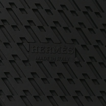 Hermes Suede Calfskin Go Mules 36.5 Black 7 of 9