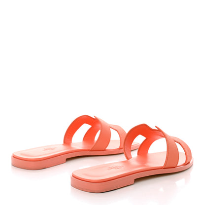 Hermes Epsom Oran Sandals 38 Orange Joey 4 of 9