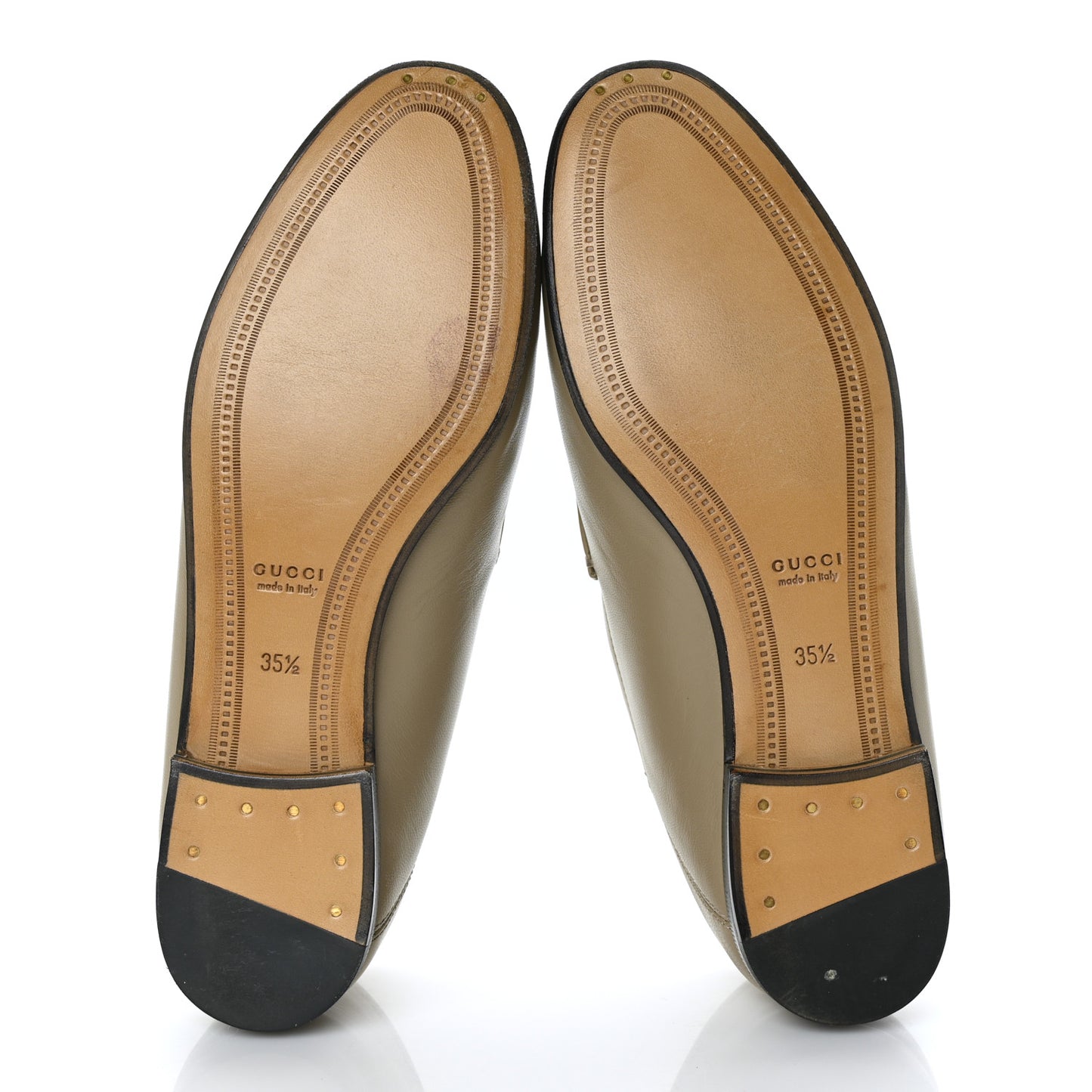 Lambskin Womens Brixton Horsebit Loafers 35.5 Mud