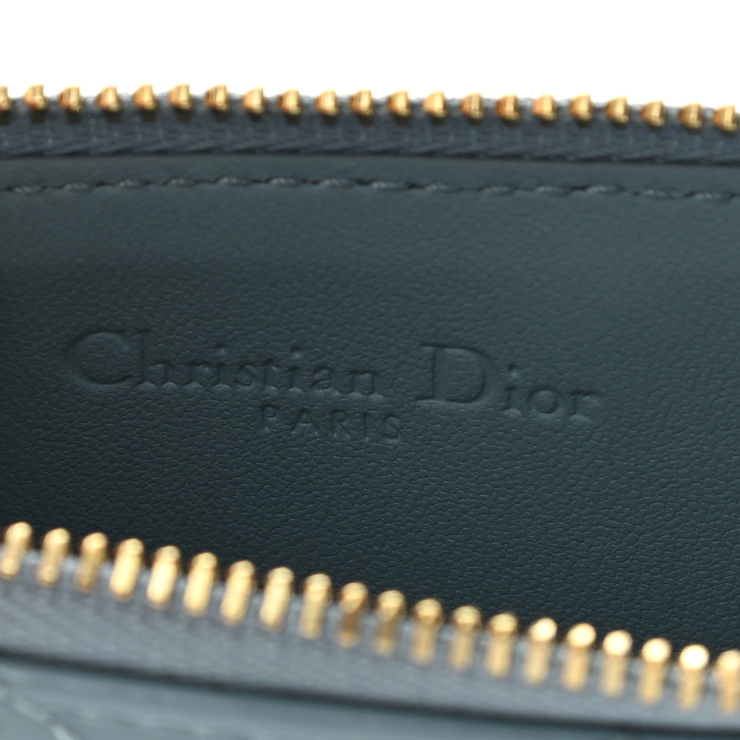 Christian Dior Patent Cannage Lady Dior Card Holder Cloud Blue 6 of 9