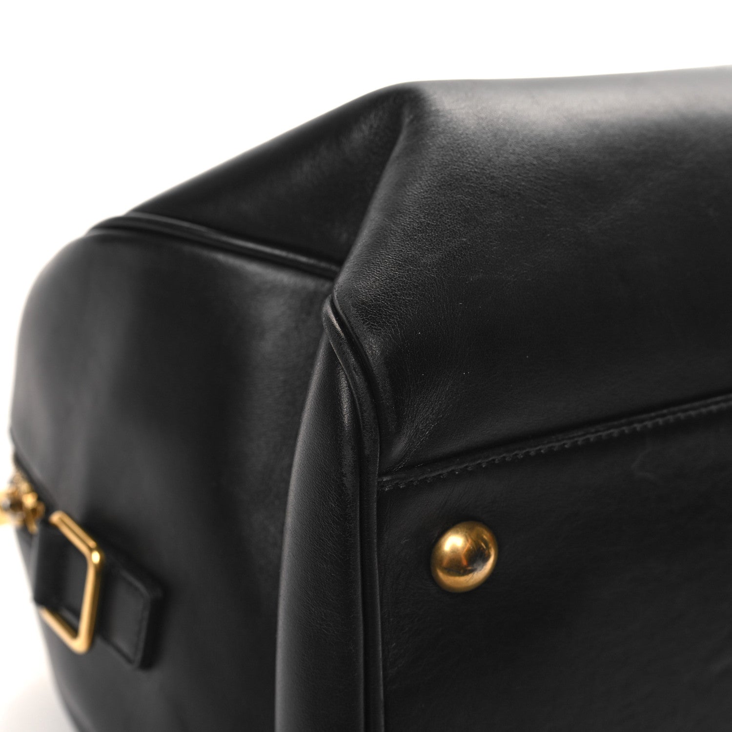 Saint Laurent Calfskin Classic Duffle 6 Black 9 of 15