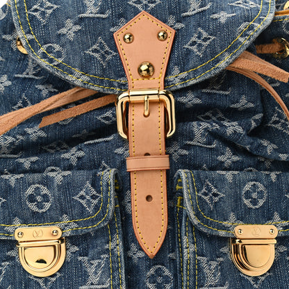 Louis Vuitton Denim Sac a Dos Backpack GM Blue 7 of 10