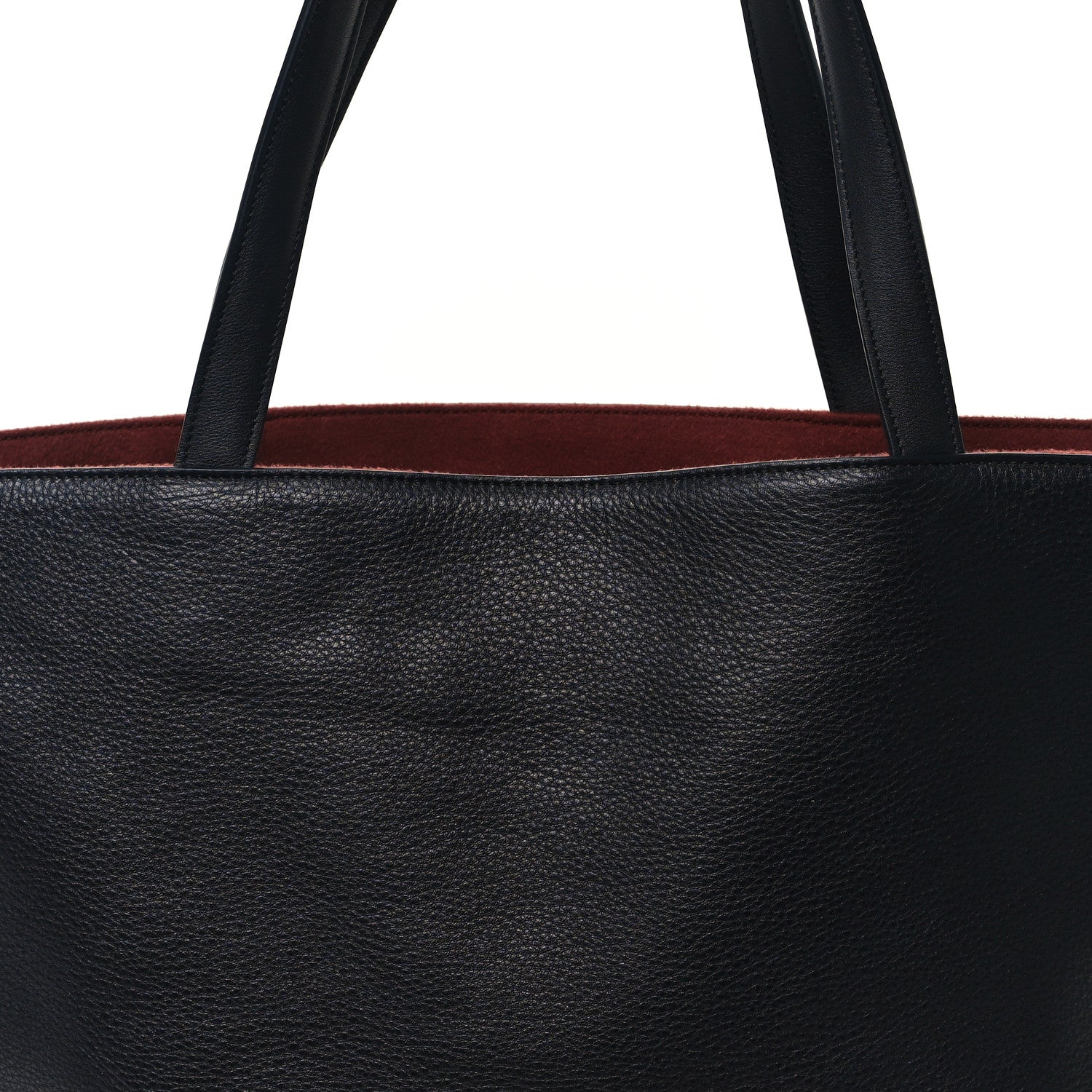 Loro Piana Butter Calfskin Cashmere Neo Inside Out Tote Black 8 of 16
