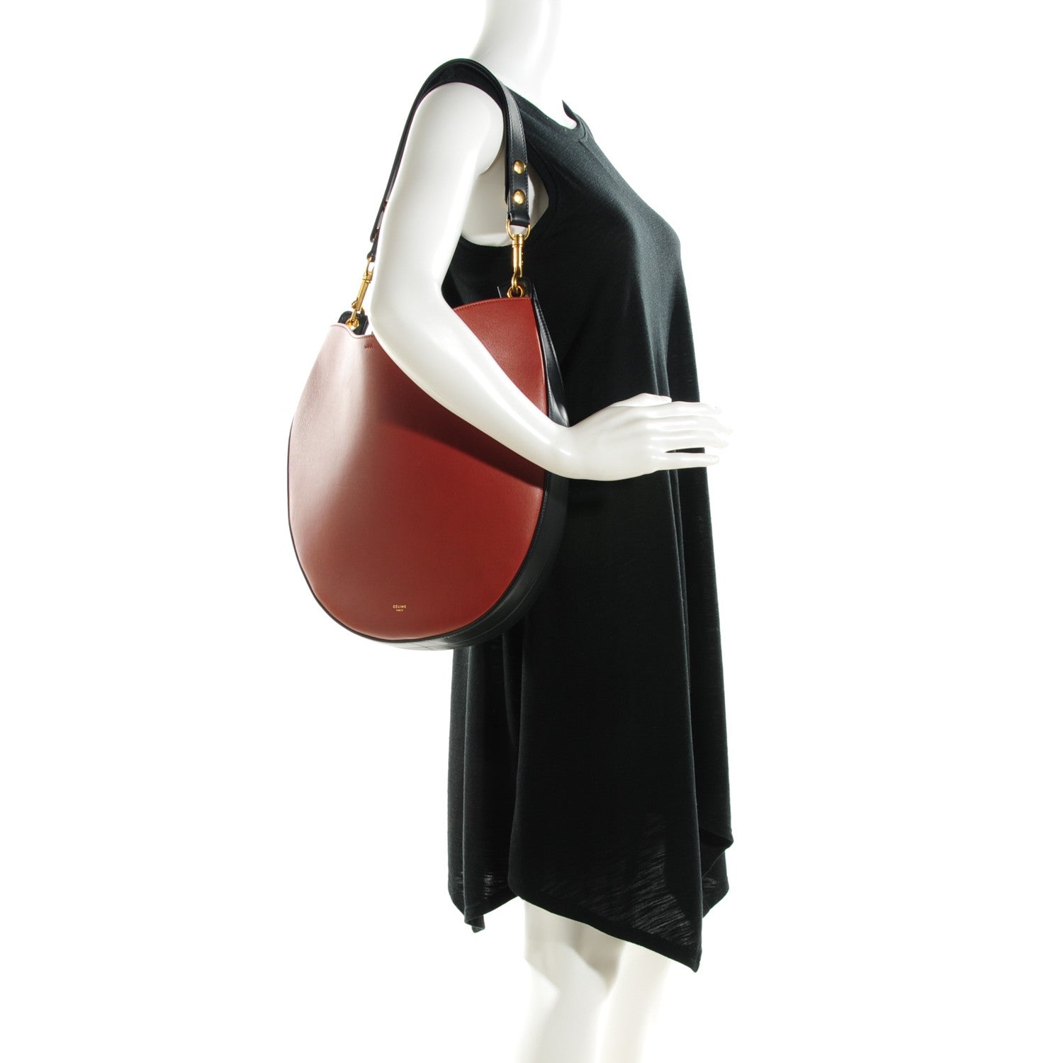 Celine Smooth Calfskin Small Hobo Brick 2 of 7
