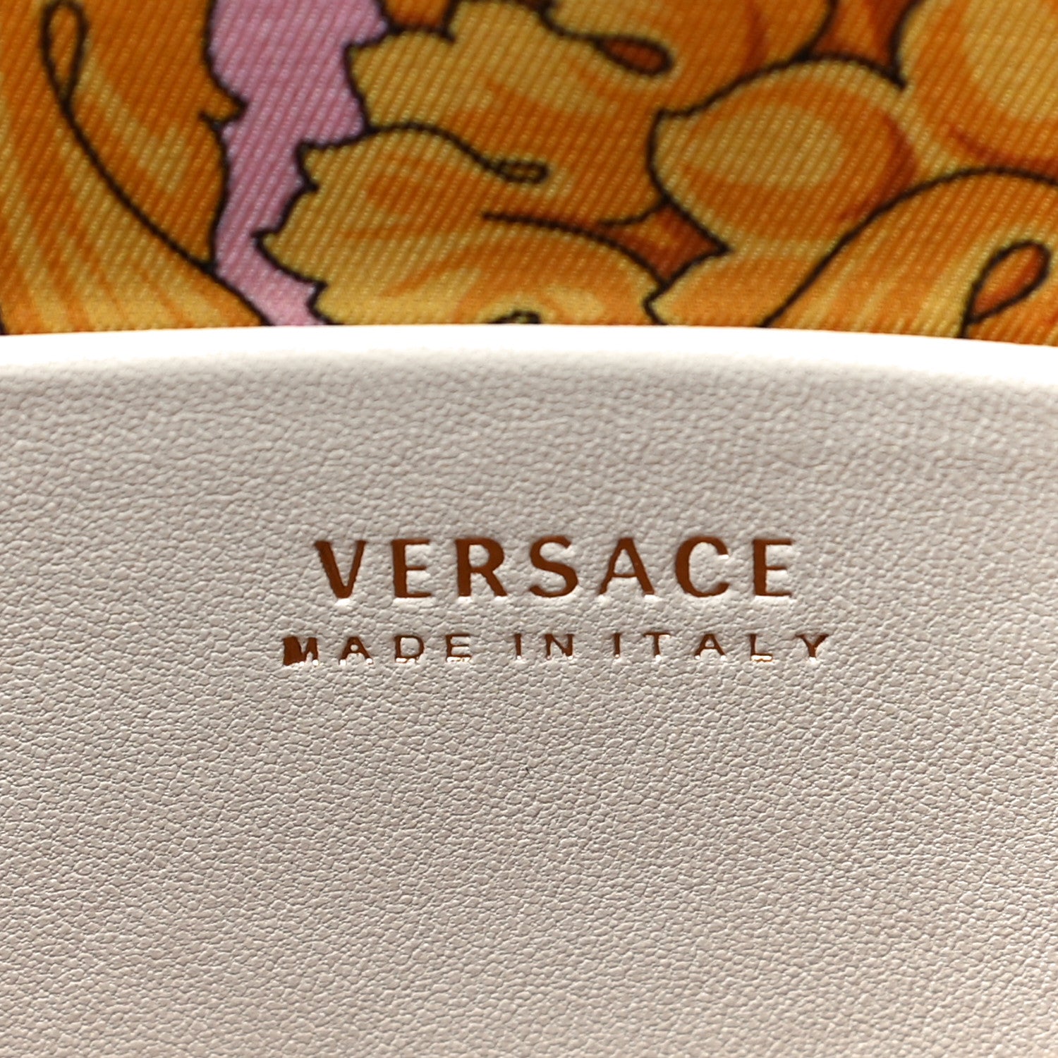 Versace Nappa Barocco Quilted Virtus Chain Shoulder Bag Ecru 6 of 10