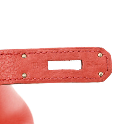Hermes Taurillon Clemence Birkin 30 Bougainvillea 7 of 15