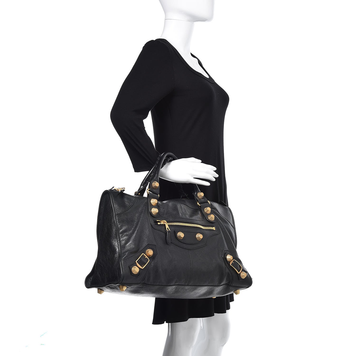 Balenciaga Agneau Giant 21 Gold Hardware Work Black 2 of 10