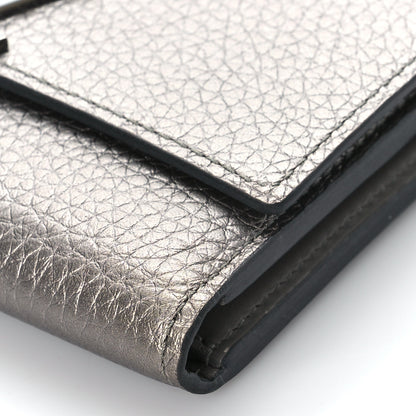 Louis Vuitton Taurillon Capucines Compact Wallet Silver 9 of 11