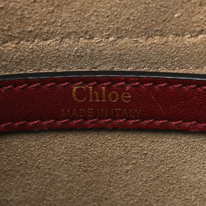 Chloe Calfskin Braided Small Hudson Shoulder Bag Sienna Red 6 of 11