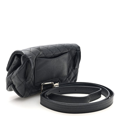 Chanel Grained Calfskin Quilted 2.55 Reissue Flap Belt Bag. Clutch Black 3 of 10